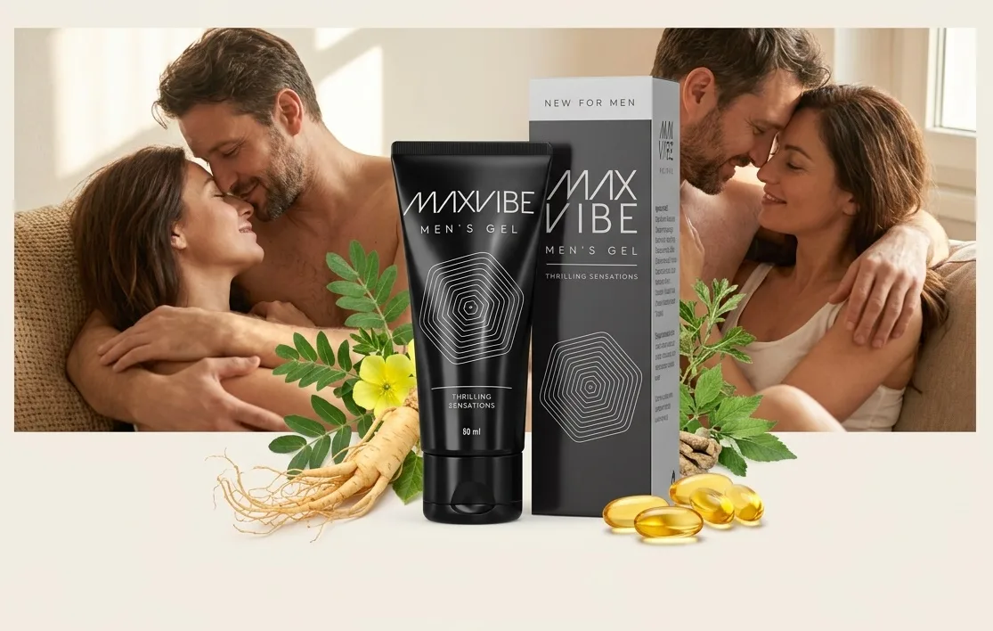 Couple enjoying improved intimate life with Max Vibe natural gel